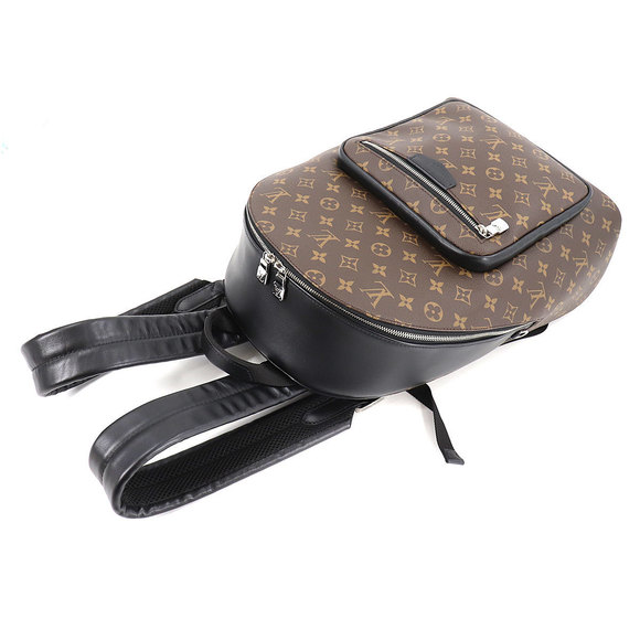 Louis Vuitton Monogram Macassar Josh NV Backpack Rucksack Brown Black - Picture 5 of 9